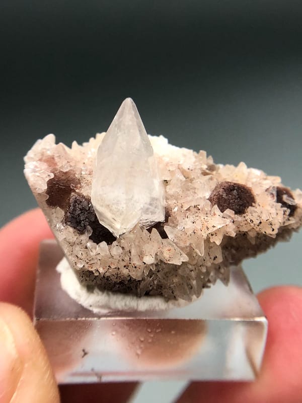 Calcite from Daye, Hubei, China, individual mineral specimen view 2