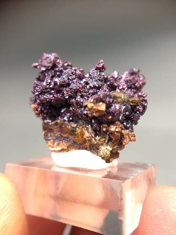 Cuprite from Anhui, China, individual mineral specimen view 2