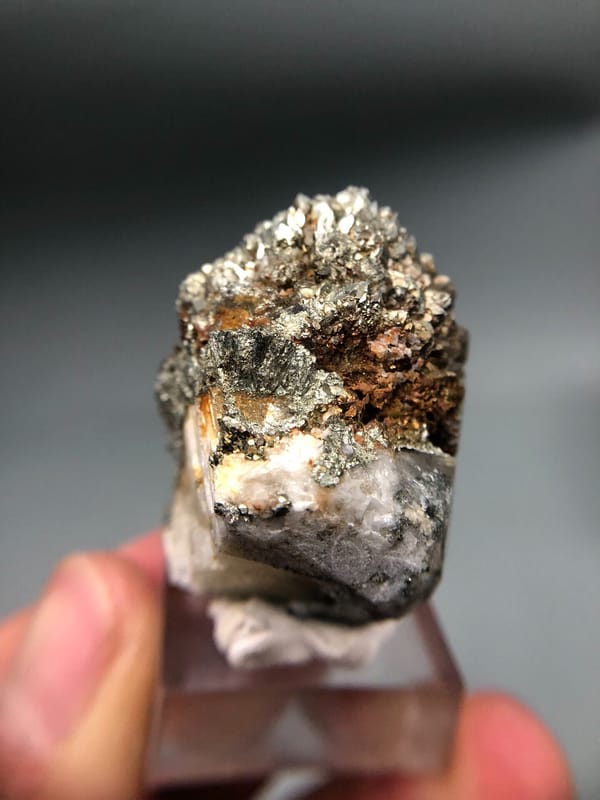 Marcasite from Daye, Hubei, China, individual mineral specimen view 6