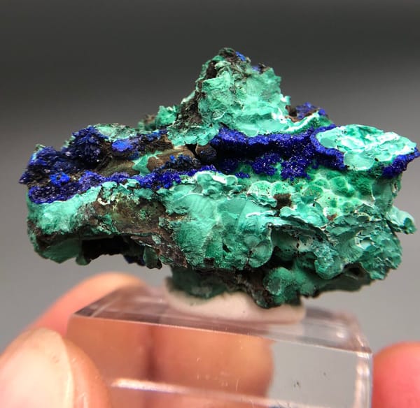 Azurite from Anhui, China, individual mineral specimen view 4