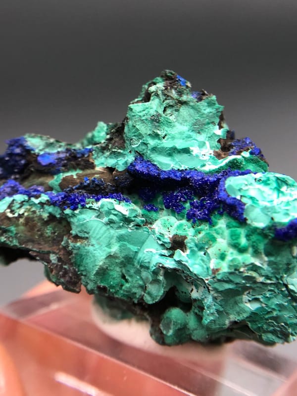 Azurite from Anhui, China, individual mineral specimen view 5