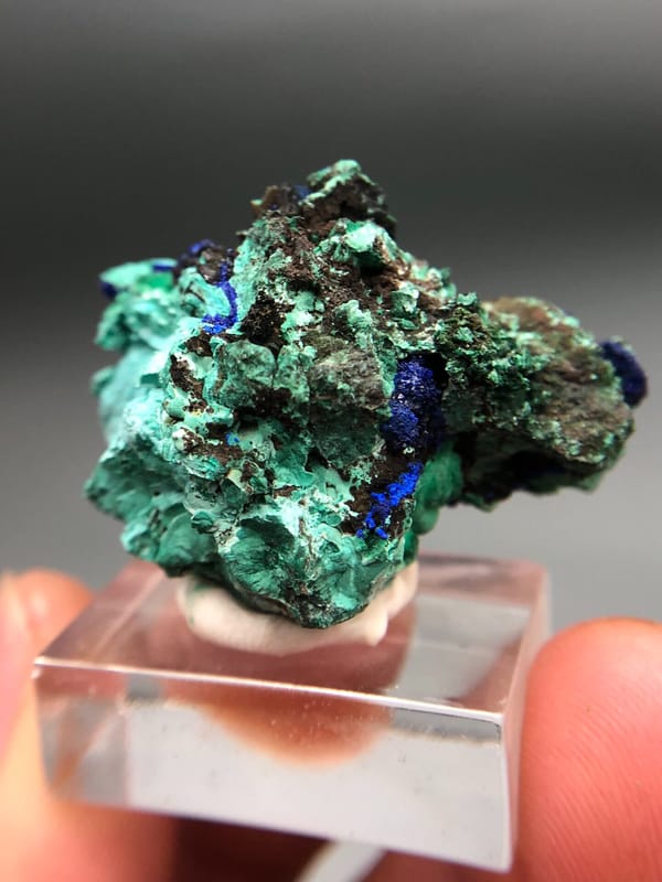 Azurite from Anhui, China, individual mineral specimen view 6