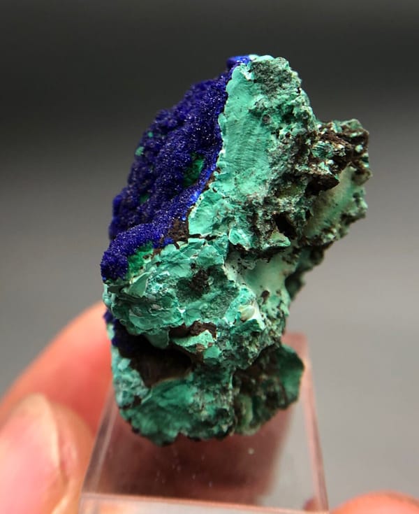 Azurite from Anhui, China, individual mineral specimen view 9