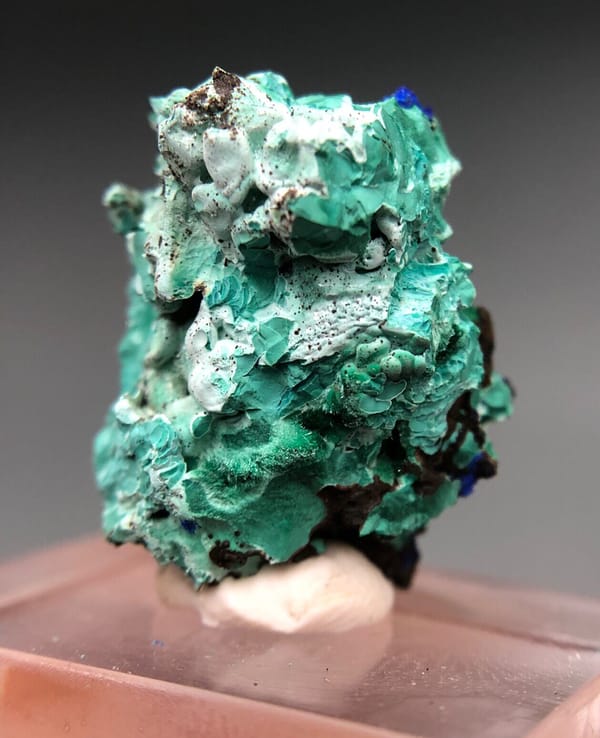 Azurite from Anhui, China, individual mineral specimen view 3