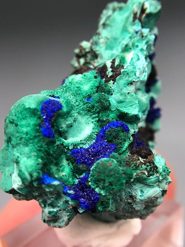 Azurite from Anhui, China, individual mineral specimen view 9