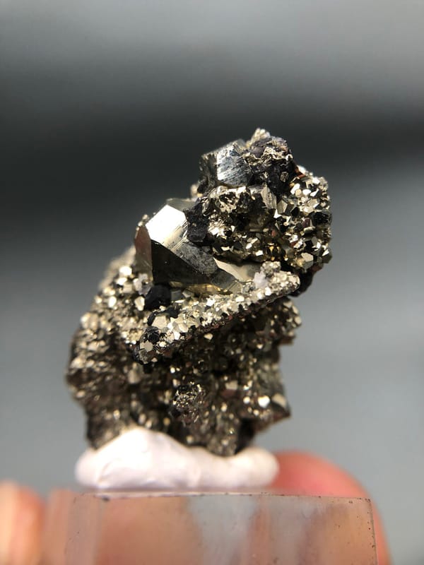 Pyrite from Peru, individual mineral specimen view 4