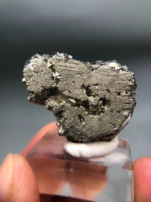 Pyrite from Peru, individual mineral specimen view 6