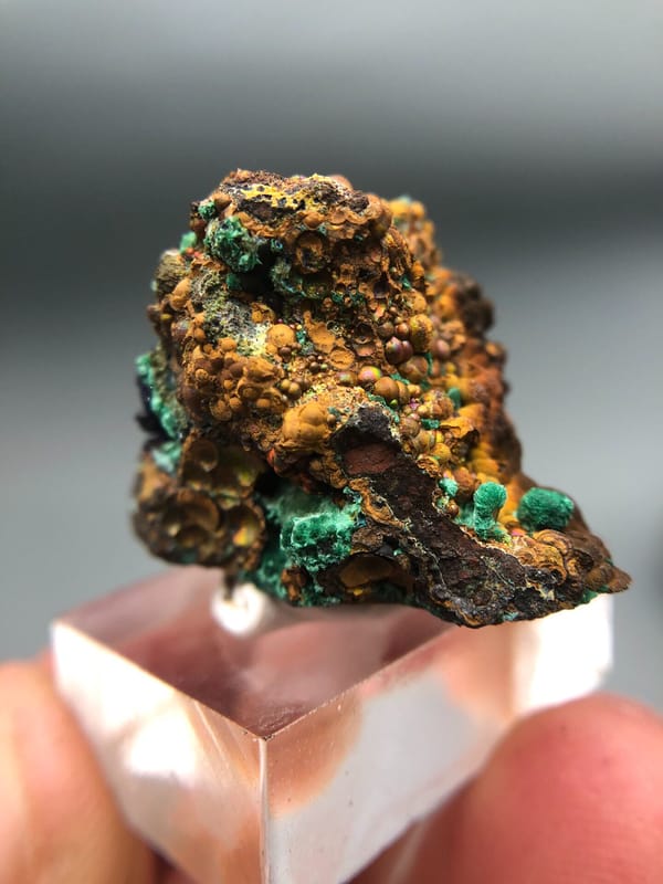 Limonite from Anhui, China, individual mineral specimen view 2