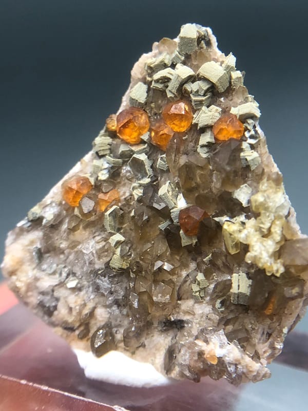 Spessartine from Fujian, China, individual mineral specimen view 6