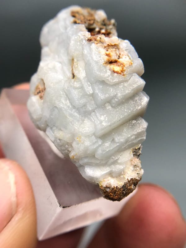 Feldspar from Xuebaoding, Pingwu Co., Sichuan, China, individual mineral specimen view 2