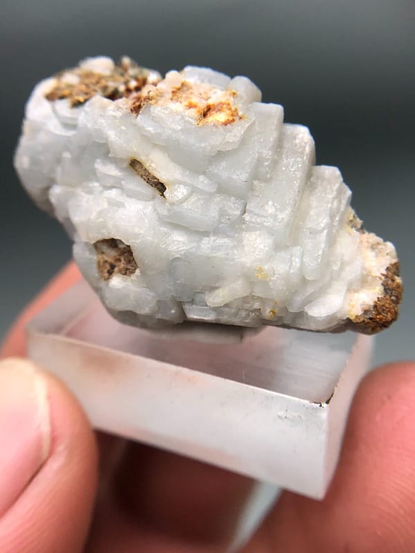Feldspar from Xuebaoding, Pingwu Co., Sichuan, China, individual mineral specimen view 3