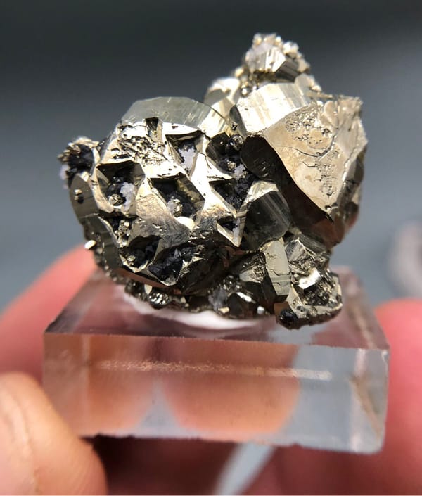 Pyrite from Peru, individual mineral specimen view 1