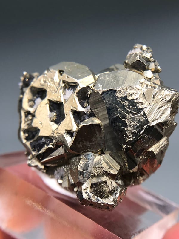 Pyrite from Peru, individual mineral specimen view 3