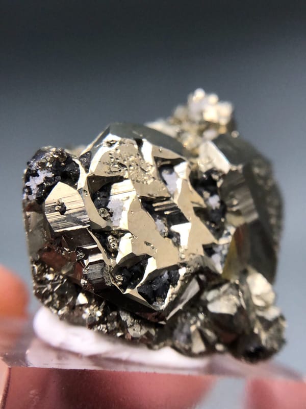 Pyrite from Peru, individual mineral specimen view 4