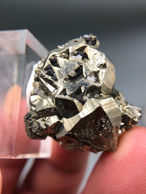 Pyrite from Peru, individual mineral specimen view 5
