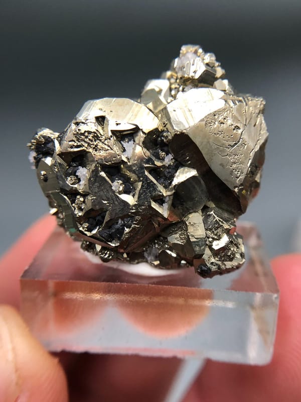 Pyrite from Peru, individual mineral specimen view 6