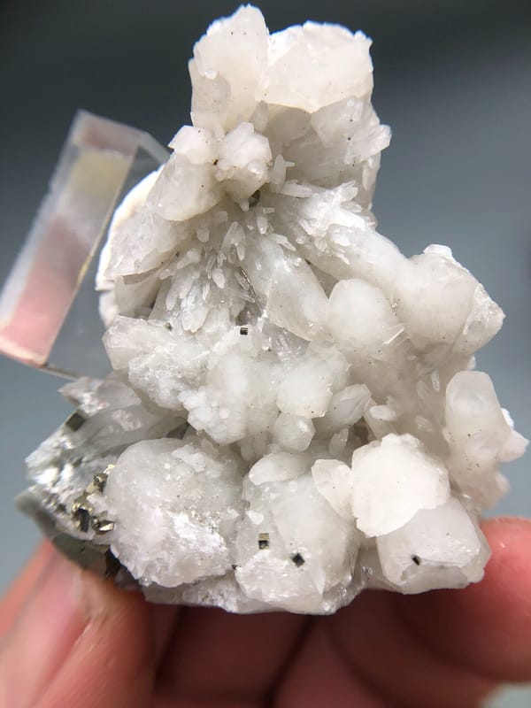 Quartz from Shangbao Mine, Leiyang, Hunan, China, individual mineral specimen view 1