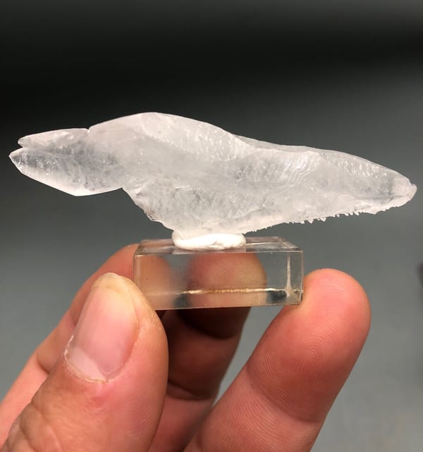 Calcite from Guangxi, China, individual mineral specimen view 1