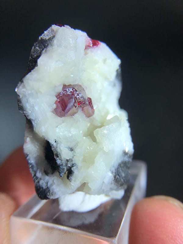 Cinnabar from Guizhou, China, individual mineral specimen view 3