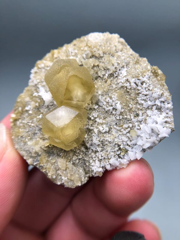 Calcite from Bijie, Guizhou, China, individual mineral specimen view 1