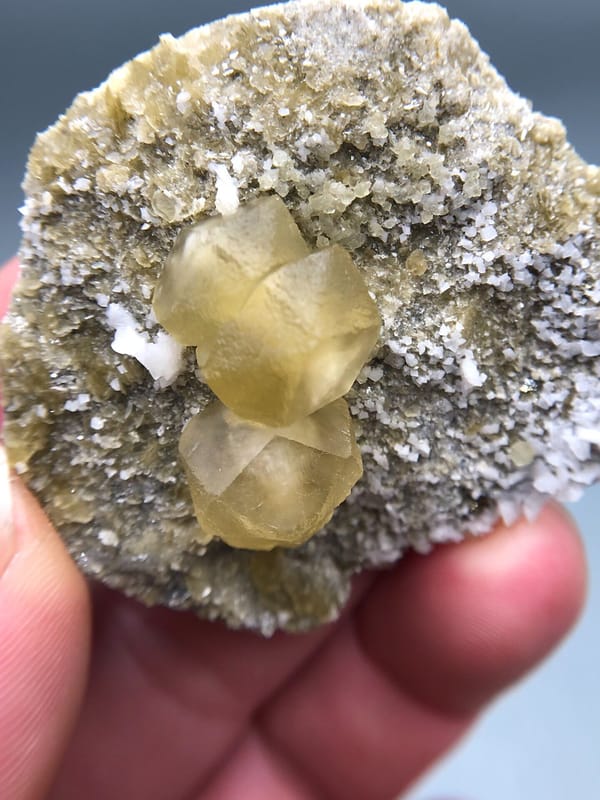 Calcite from Bijie, Guizhou, China, individual mineral specimen view 3