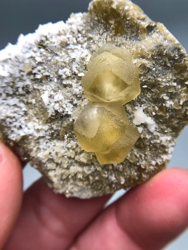 Calcite from Bijie, Guizhou, China, individual mineral specimen view 6