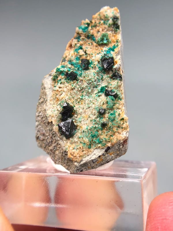 Libethenite, individual mineral specimen view 1 for a mineral collection