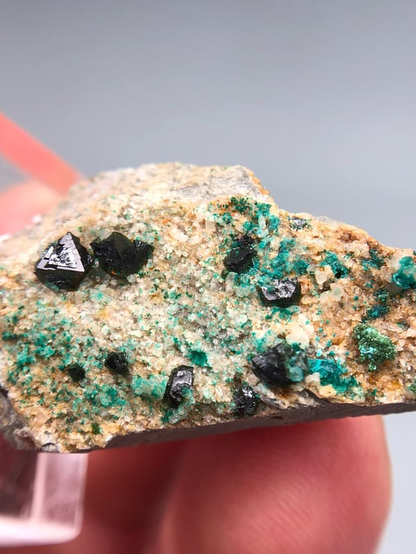 Libethenite, individual mineral specimen view 4 for a mineral collection