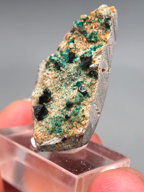 Libethenite, individual mineral specimen view 6 for a mineral collection