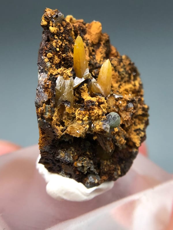 Wulfenite from Mexico, individual mineral specimen view 3