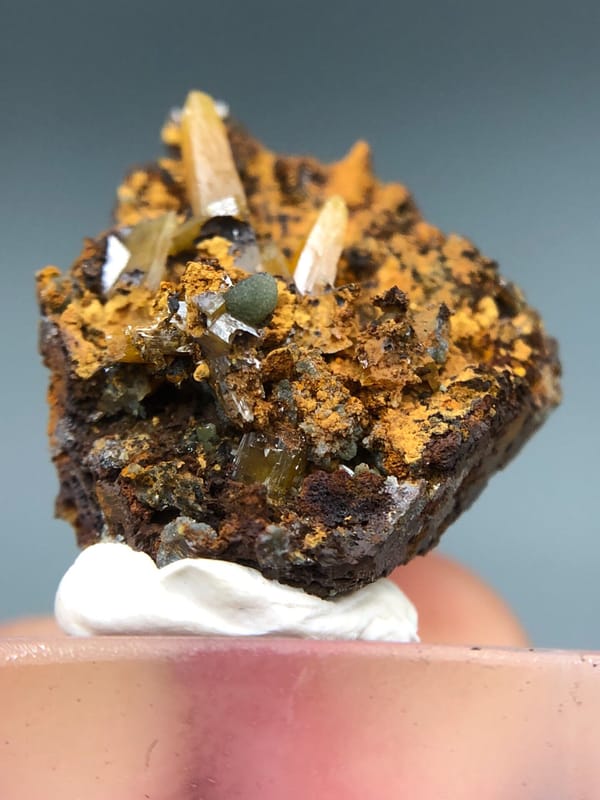 Wulfenite from Mexico, individual mineral specimen view 4