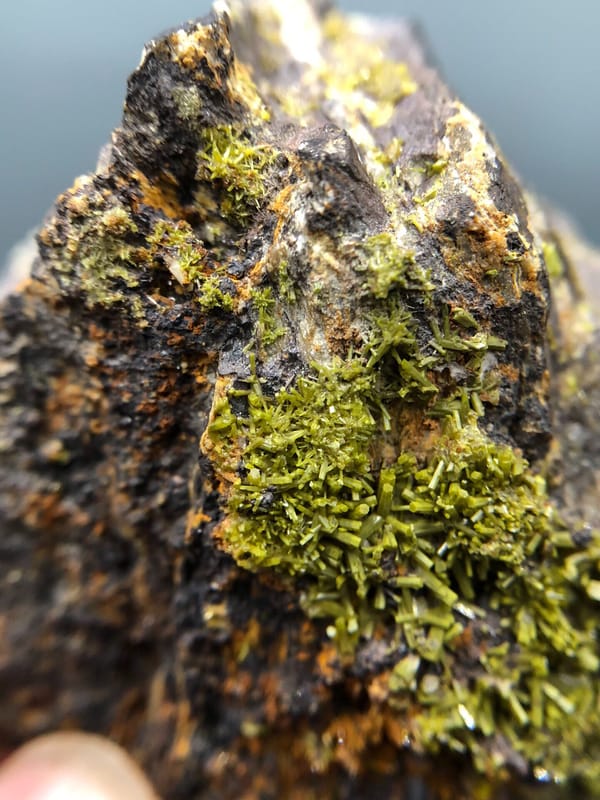Pyromorphite from Guangxi, China, individual mineral specimen view 3
