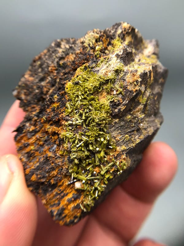 Pyromorphite from Guangxi, China, individual mineral specimen view 4