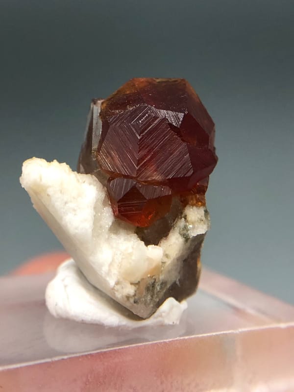 Spessartine from Fujian, China, individual mineral specimen view 2
