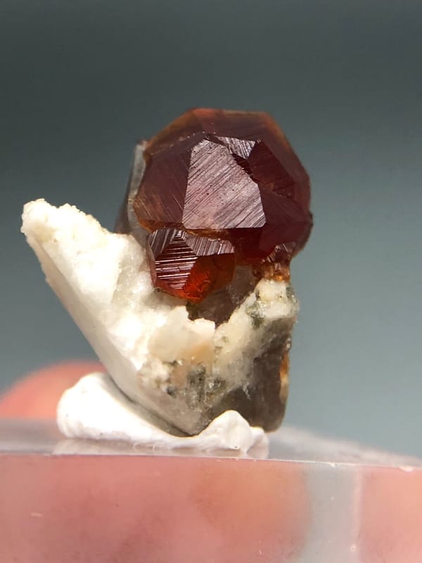 Spessartine from Fujian, China, individual mineral specimen view 3