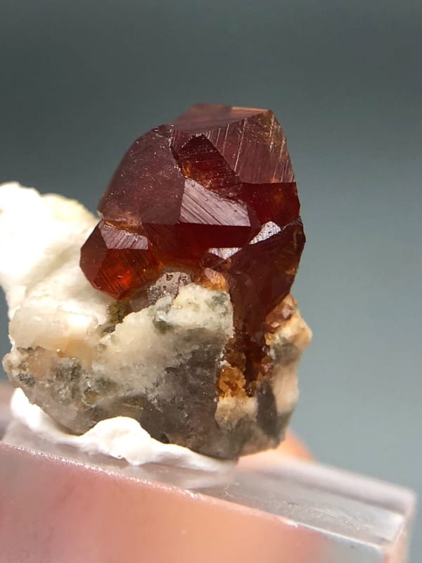 Spessartine from Fujian, China, individual mineral specimen view 4