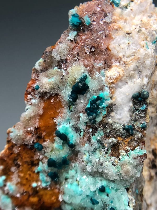 Unidentified copper mineral (source-recorded) from Yunnan, China, individual mineral specimen view 5