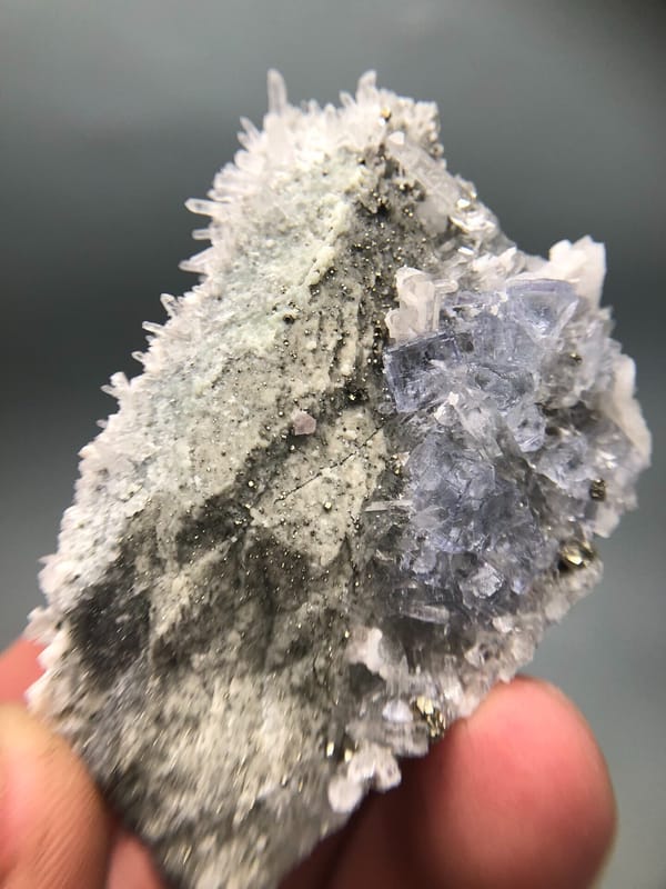 Fluorite from Wuzhou, Guangxi, China, individual mineral specimen view 1