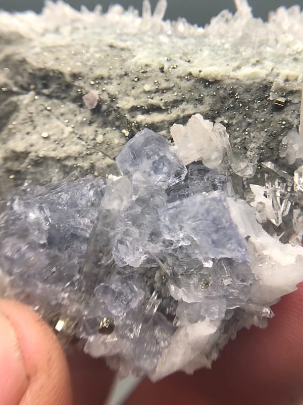 Fluorite from Wuzhou, Guangxi, China, individual mineral specimen view 2