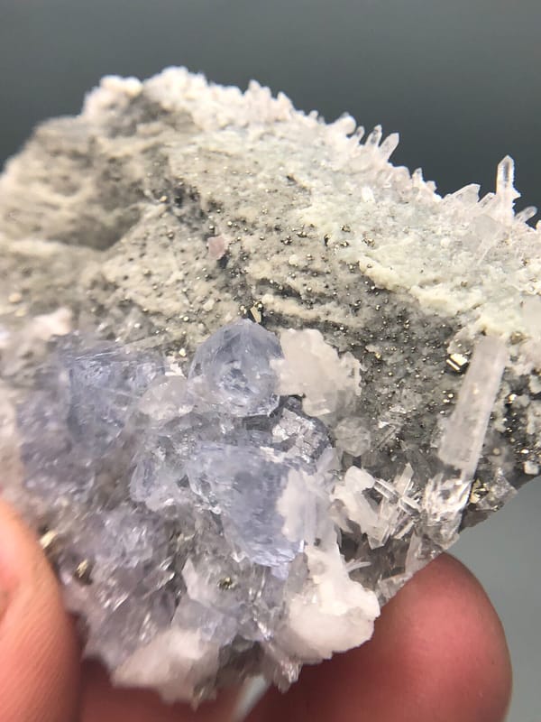 Fluorite from Wuzhou, Guangxi, China, individual mineral specimen view 3