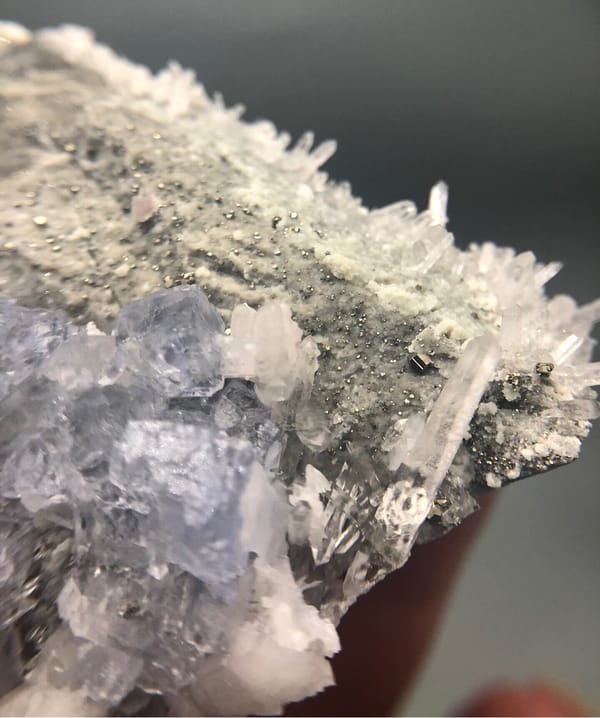 Fluorite from Wuzhou, Guangxi, China, individual mineral specimen view 6