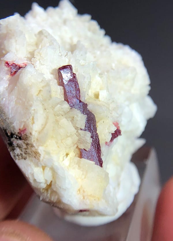 Cinnabar from Guizhou, China, individual mineral specimen view 3