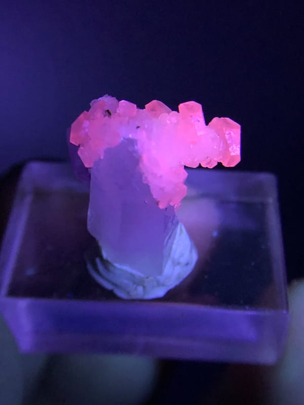 Calcite from Wuzhou, Guangxi, China, individual mineral specimen view 3