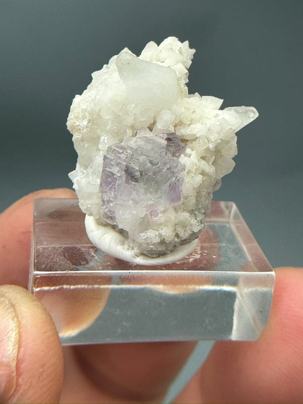Fluorite from Shangbao Mine, Leiyang, Hunan, China, individual mineral specimen view 1