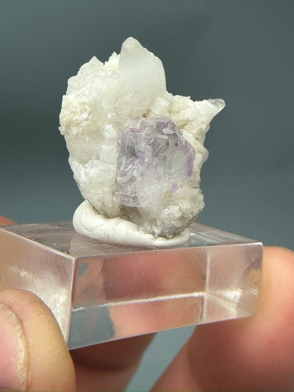 Fluorite from Shangbao Mine, Leiyang, Hunan, China, individual mineral specimen view 2