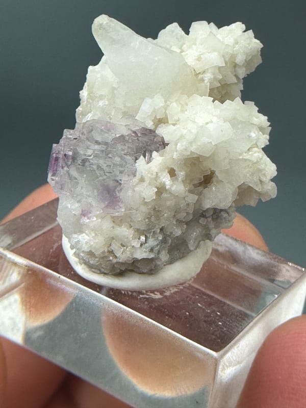 Fluorite from Shangbao Mine, Leiyang, Hunan, China, individual mineral specimen view 3