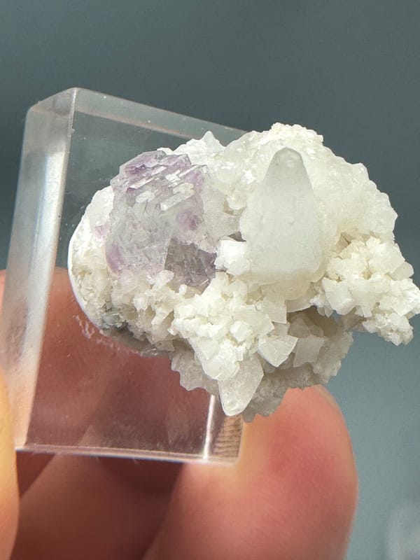 Fluorite from Shangbao Mine, Leiyang, Hunan, China, individual mineral specimen view 4