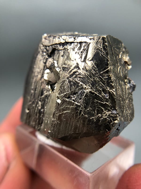 Pyrite from Inner Mongolia, China, individual mineral specimen view 4