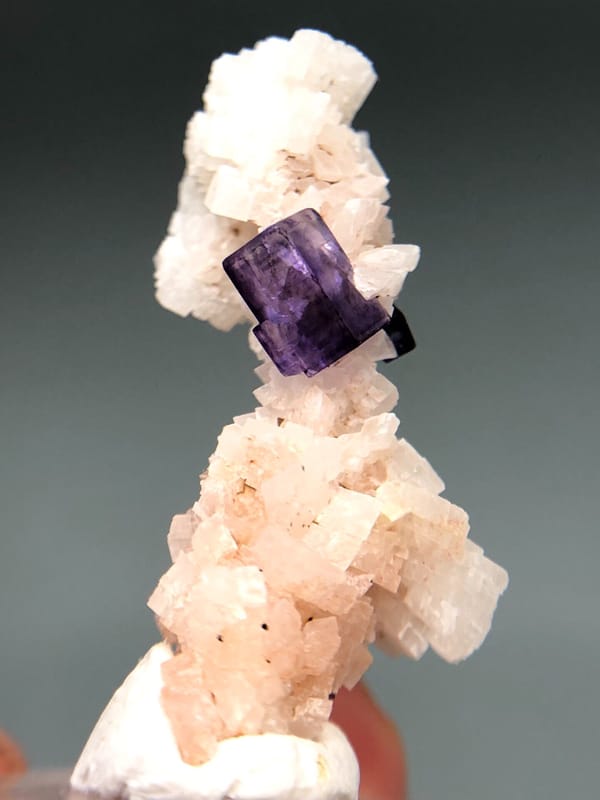 Fluorite from Xinjiang, China, individual mineral specimen view 3