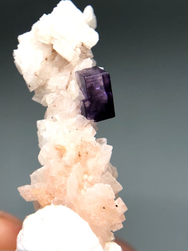 Fluorite from Xinjiang, China, individual mineral specimen view 4